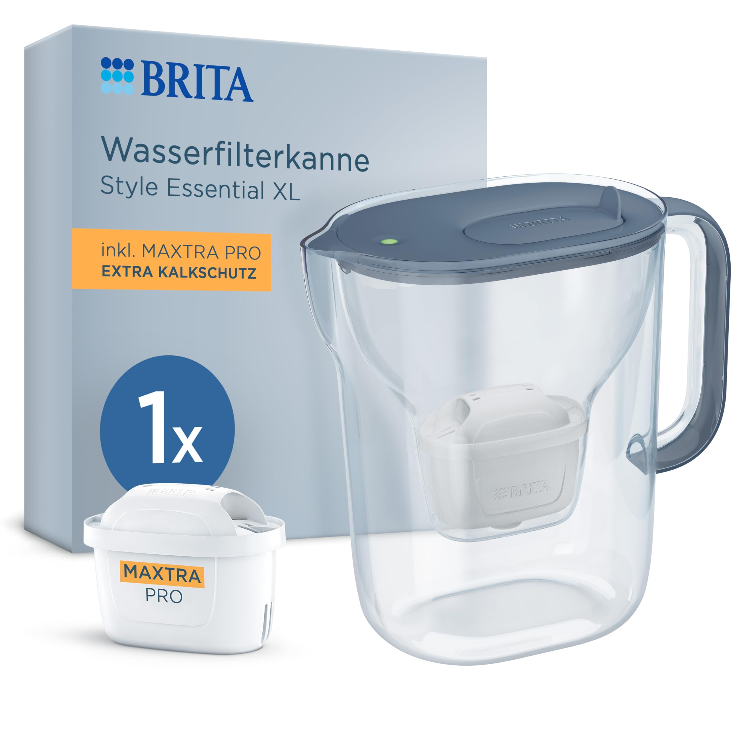 brita-style-essential-xl-wasserfilter-kanne-3-6-l-inkl-maxtra-pro-extra-kalkschu image 1