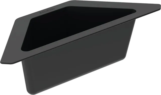 schock-eckschale-629733-schwarz-abtropfschale-resteschale-aus-kunststoff-f-r-sch image 1