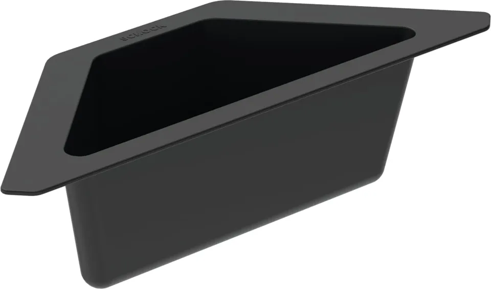 schock-eckschale-629733-schwarz-abtropfschale-resteschale-aus-kunststoff-f-r-sch image 1