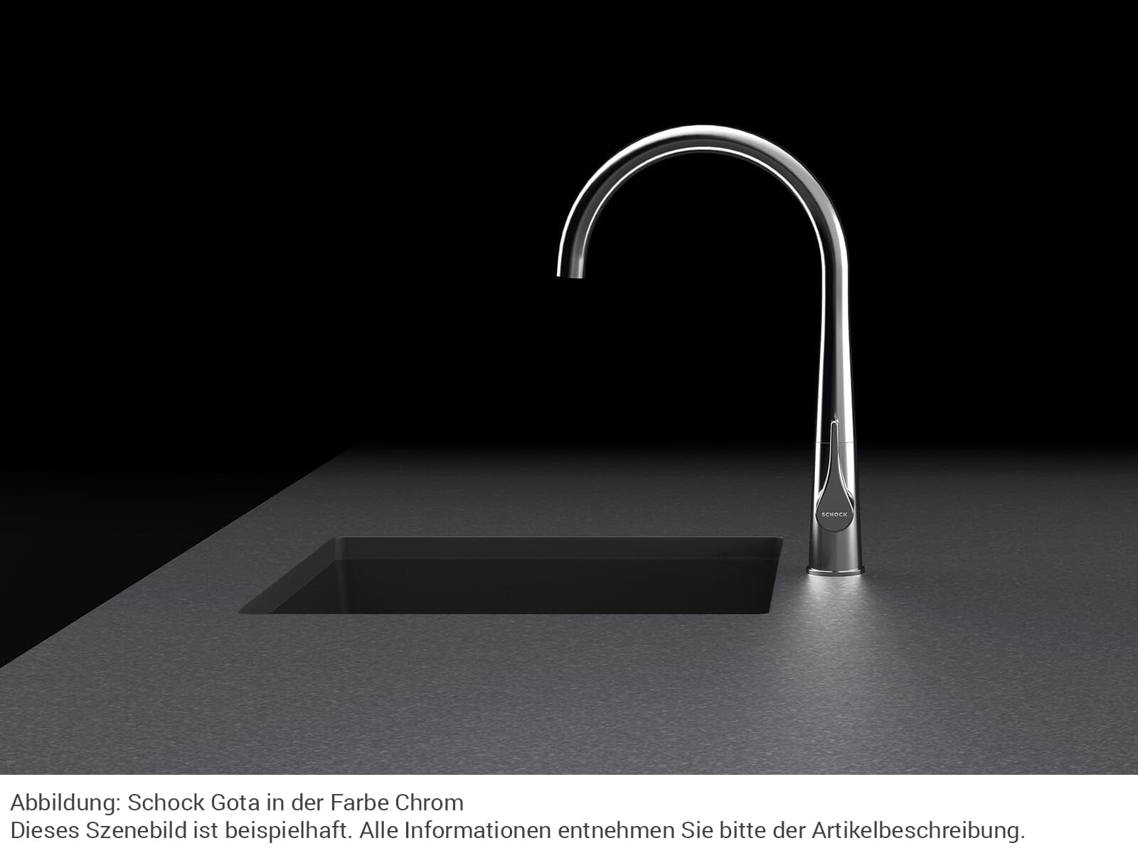 schock-gota-hochdruck-k-chenarmatur-schwarz-festauslauf image 3