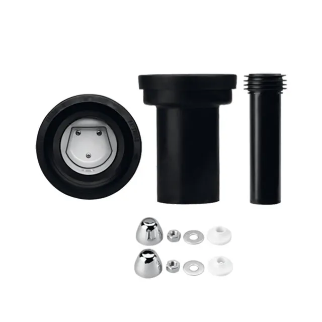 marley-wc-anschlussset-dn-110-180-mm-mit-rattensperre-pe-schwarz image 1
