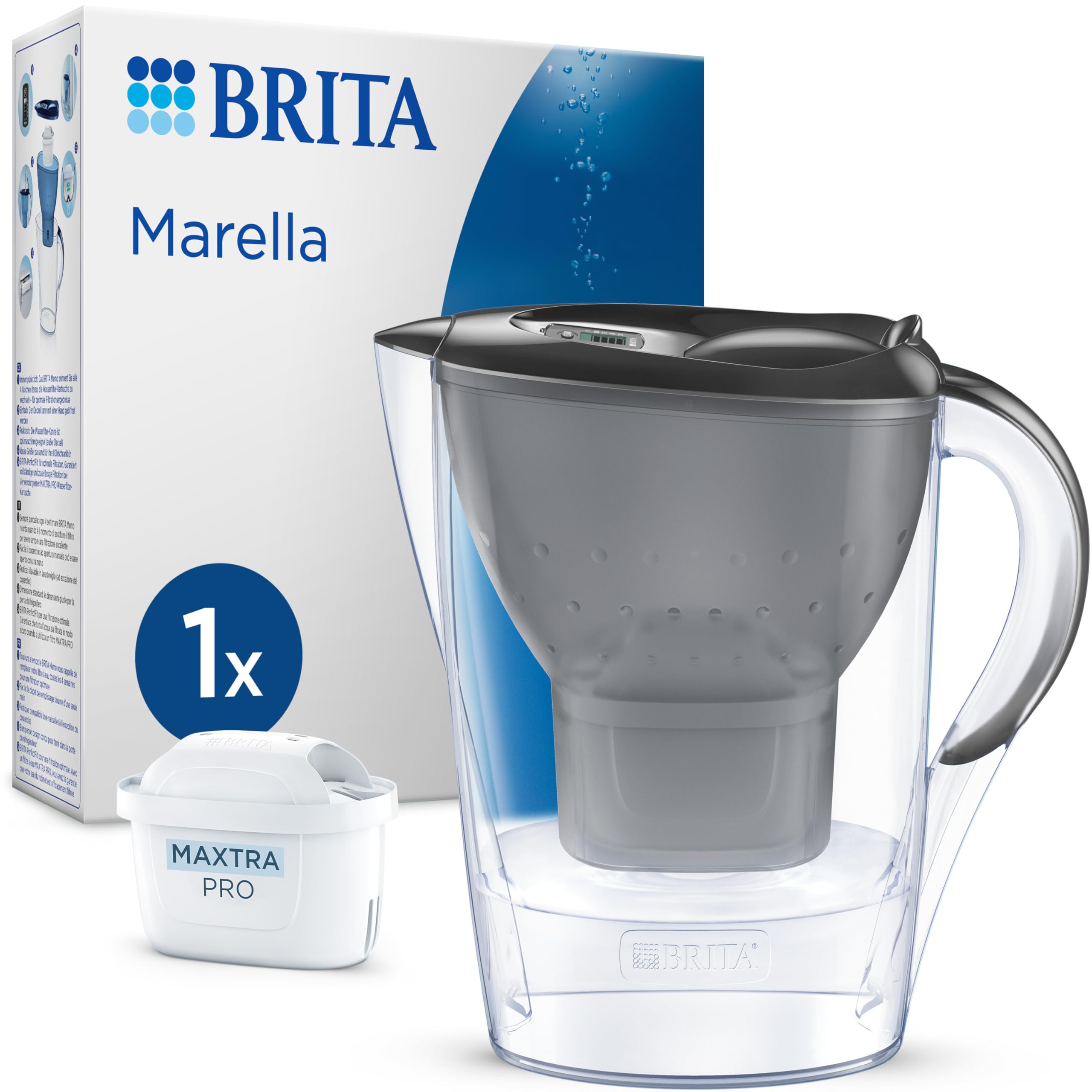 brita-marella-wasserfilter-kanne-mit-1x-maxtra-pro-pure-performance-kartusche image 1