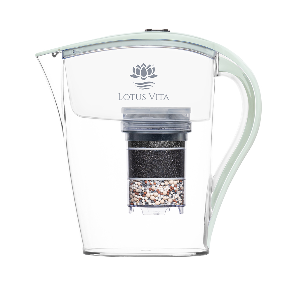 lotus-vita-family-wasserfilter-kanne-1-7l-mit-z-hlwerk image 1