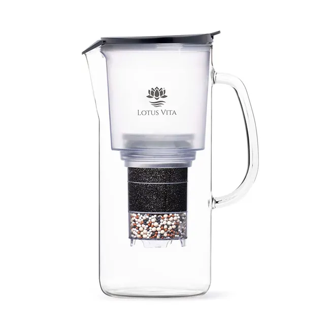 lotus-vita-toya-b-ware-glas-wasserfilter-kanne-1-4l image 1