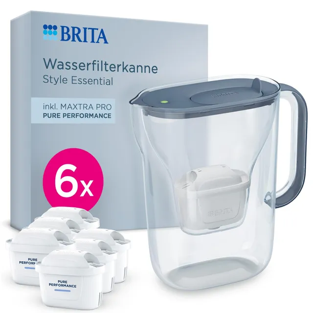 brita-wasserfilter-kanne-maxtra-style-essential-mit-6x-pure-performance-filter image 1