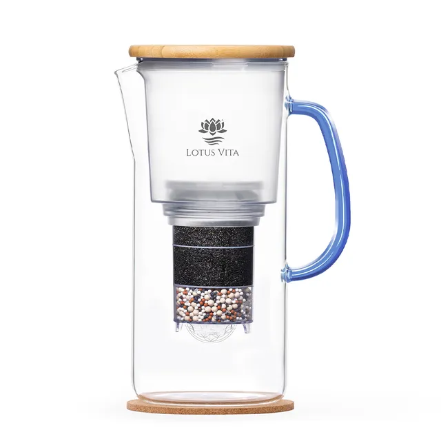 lotus-vita-enya-jubil-ums-edition-20-jahre-wasserfilter-kanne-1-4l-glas image 1
