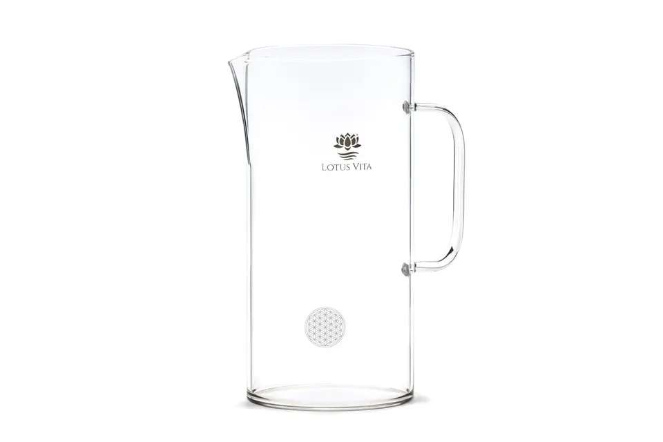 lotus-vita-ersatzglas-katara-b-ware-mit-blume-des-lebens-ca-3l image 1