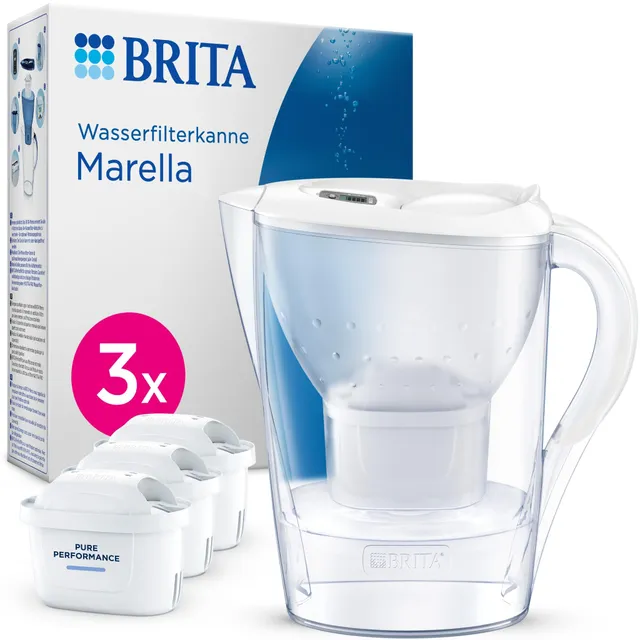 brita-marella-wasserfilter-kanne-mit-3x-maxtra-pure-performance-kartusche image 1