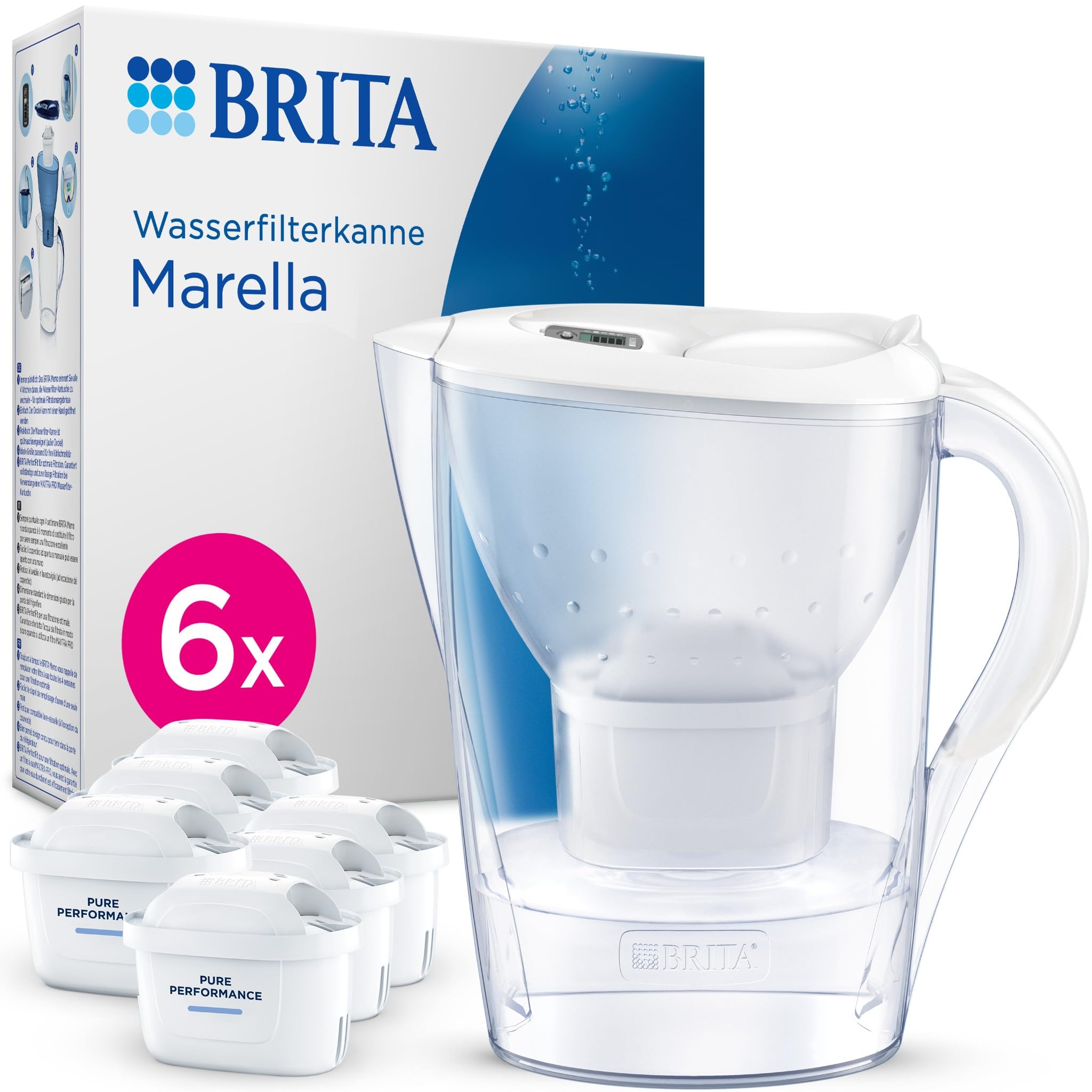 brita-marella-wasserfilter-kanne-mit-6x-maxtra-pro-pure-performance-kartusche-2 image 1