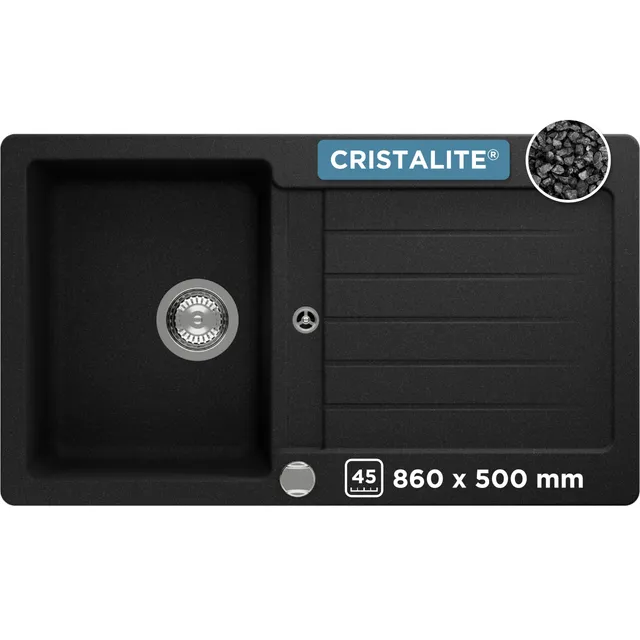 schock-typos-d-100-k-chensp-le-in-nero-cristalite-granitsp-le-mit-abtropffl-che- image 1
