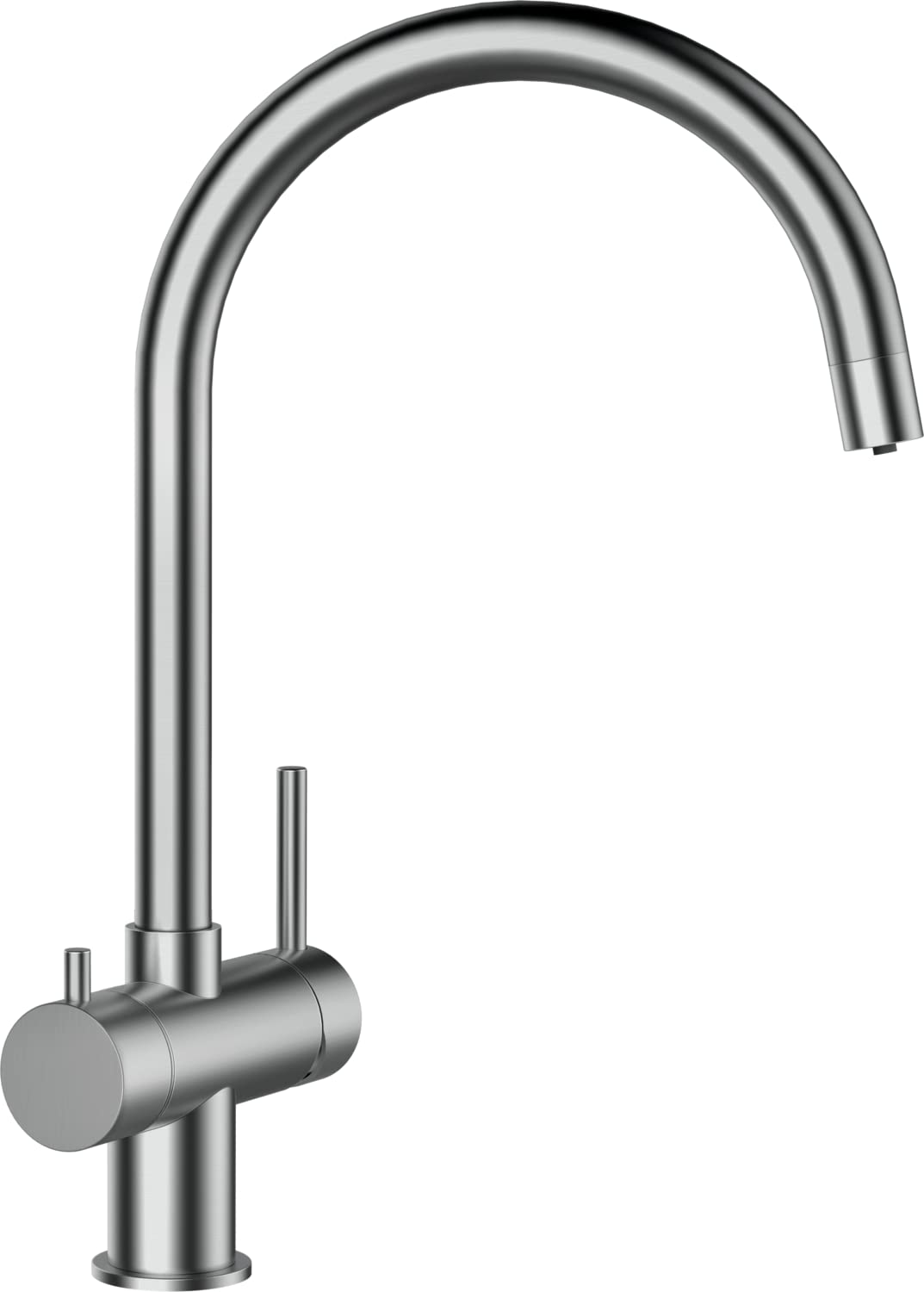 schock-ares-k-chenarmatur-hochdruck-edelstahl-mit-festauslauf-und-trinkwasserfun image 1