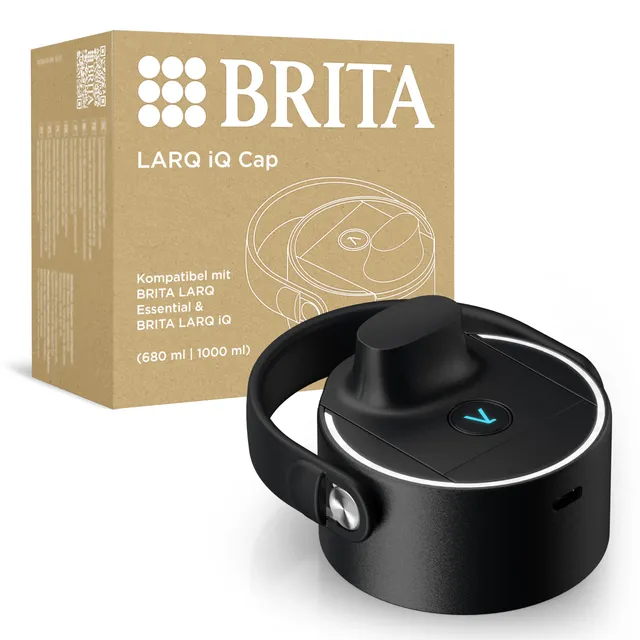 brita-larq-iq-cap-schwarz-digitaler-trinkflaschen-deckel-mit-uv-c-selbstreinigun image 1