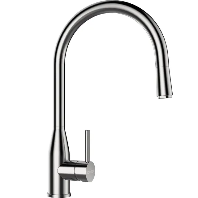 schock-kavus-k-chenarmatur-edelstahl-hochdruck-armatur-mit-ausziehbarem-auslauf- image 1