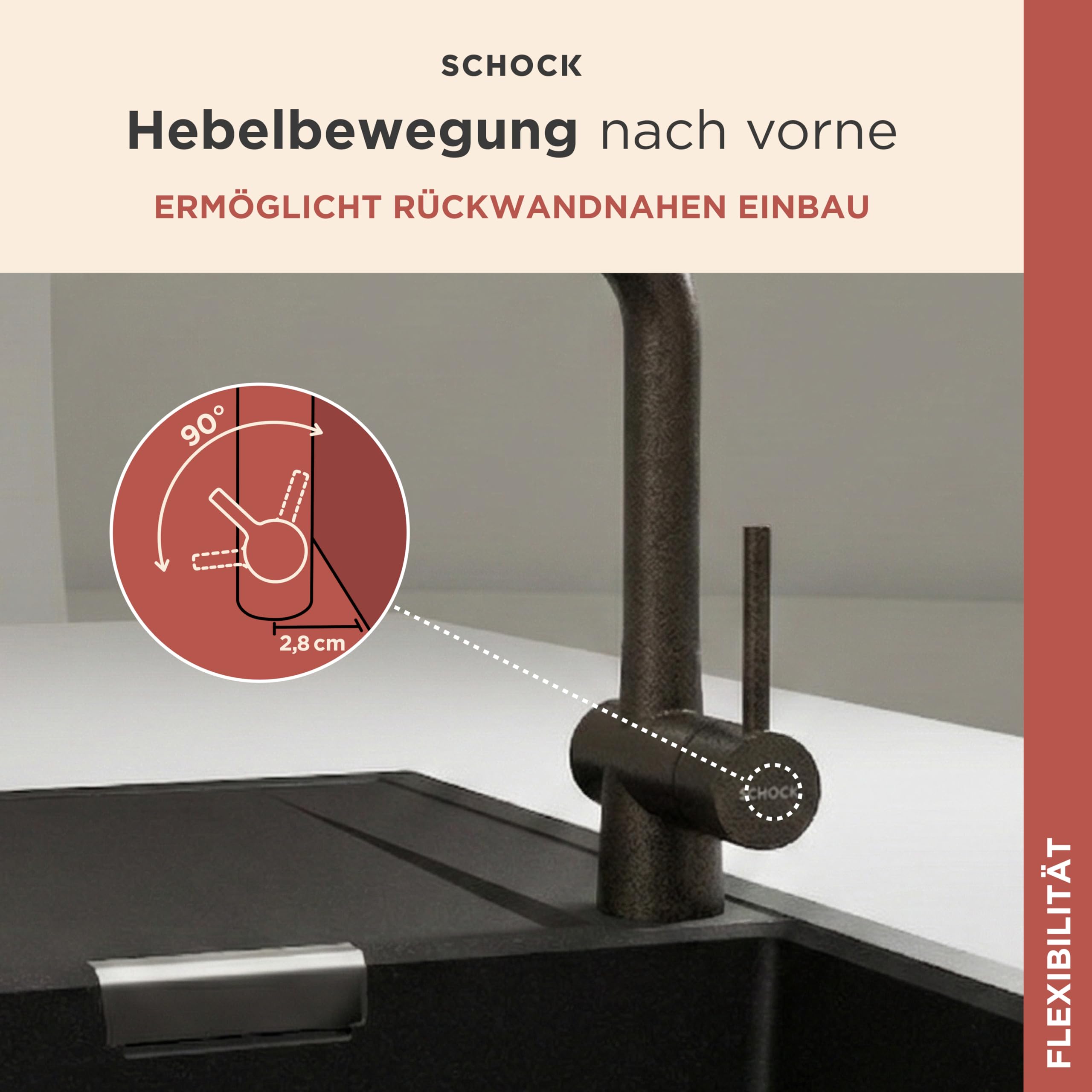 schock-laios-k-chenarmatur-silverstone-grau-hochdruck-mit-ausziehbarer-schlauchb image 5