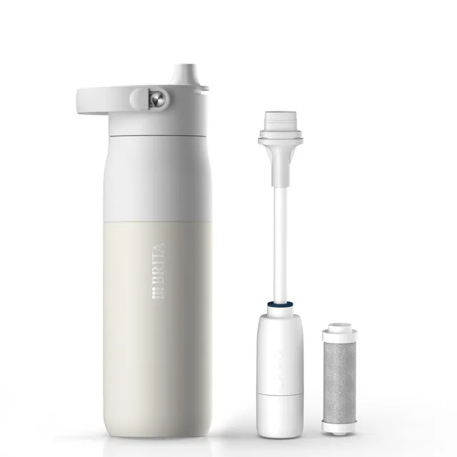 brita-larq-essential-filter-trinkflasche-mit-strohhalm-wei-680-ml-edelstahl-ther image 1