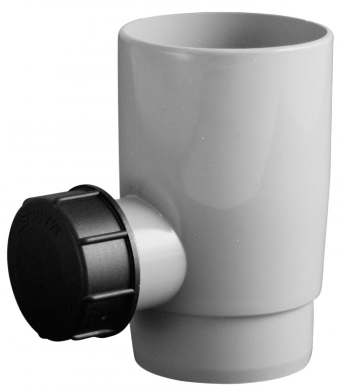 marley-regenwassersammler-mit-berlaufstopp-dn-53-mit-schlauch-und-1-anschluss image 1