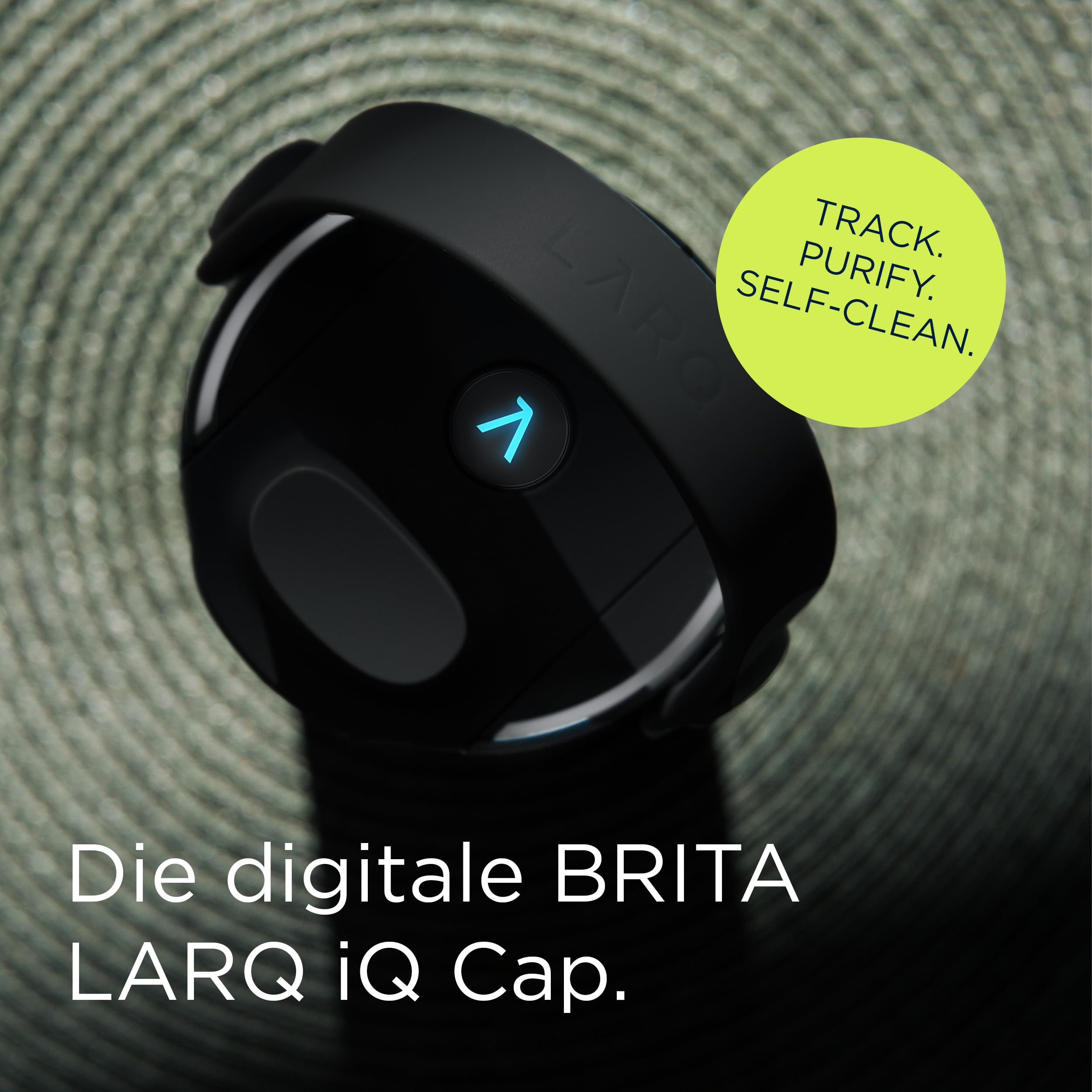 brita-larq-iq-cap-schwarz-digitaler-trinkflaschen-deckel-mit-uv-c-selbstreinigun image 2