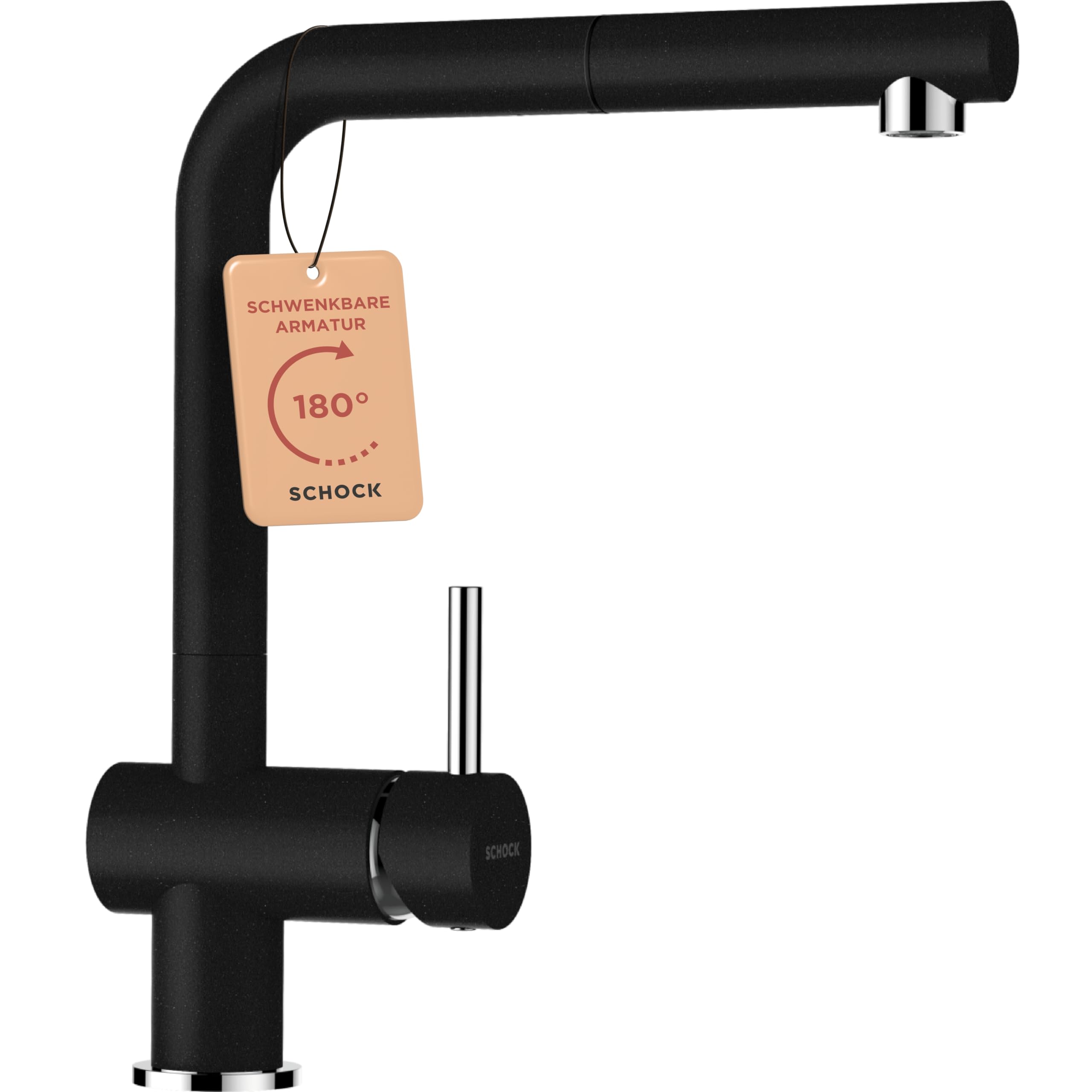 schock-epos-k-chenarmatur-nero-schwarze-hochdruck-armatur-mit-ausziehbarer-schla image 1