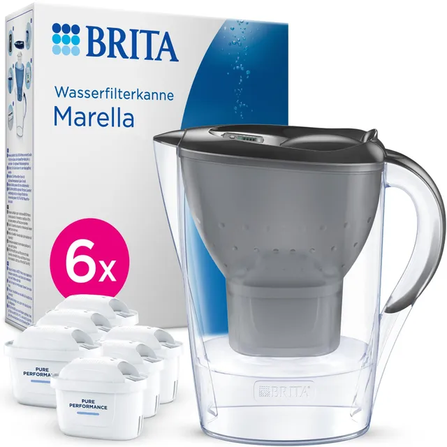brita-marella-wasserfilter-kanne-mit-6x-maxtra-pro-pure-performance-kartusche image 1