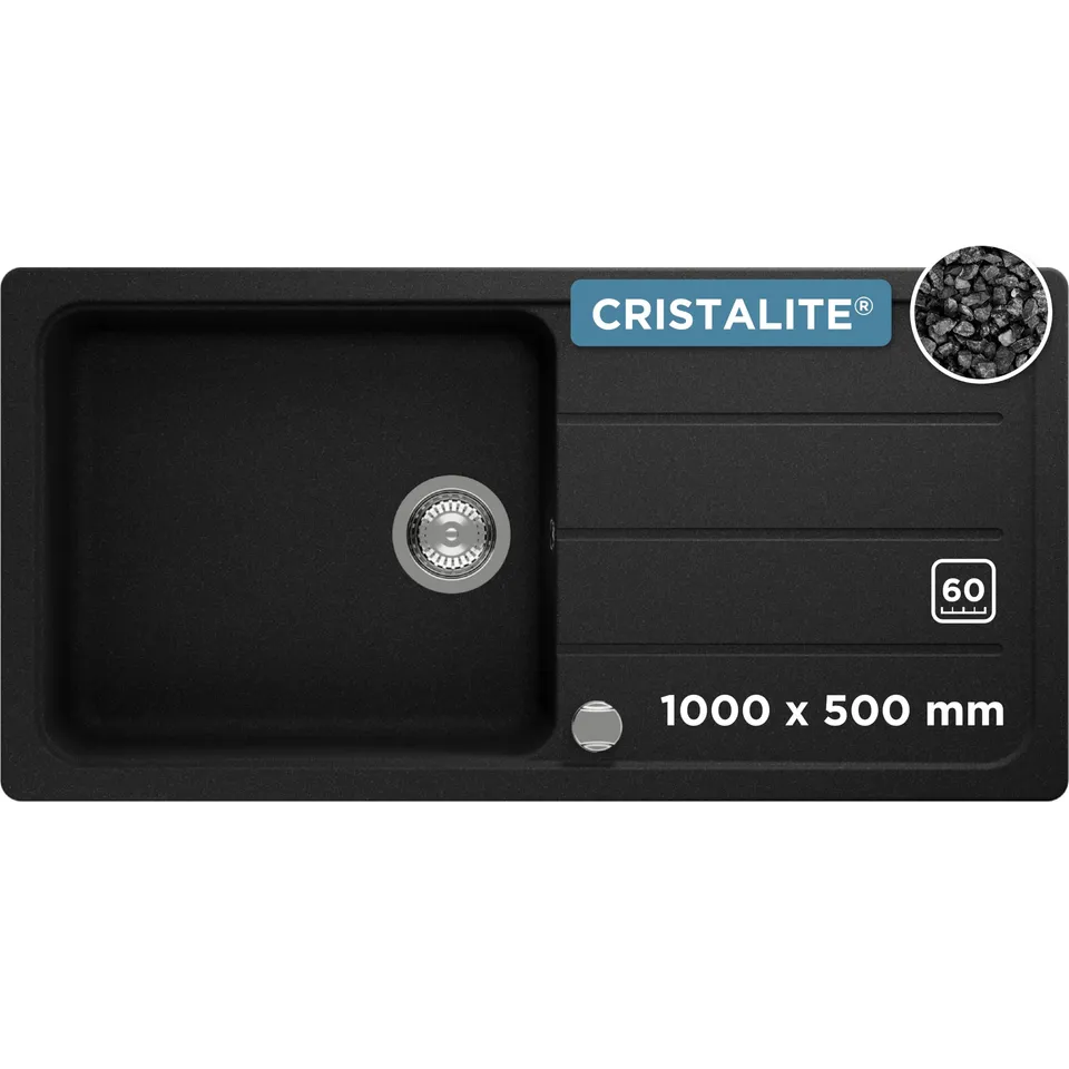 schock-formhaus-d-100l-granitsp-le-onyx-100x50-cm-mit-abtropffl-che-f-r-60-cm-un image 1