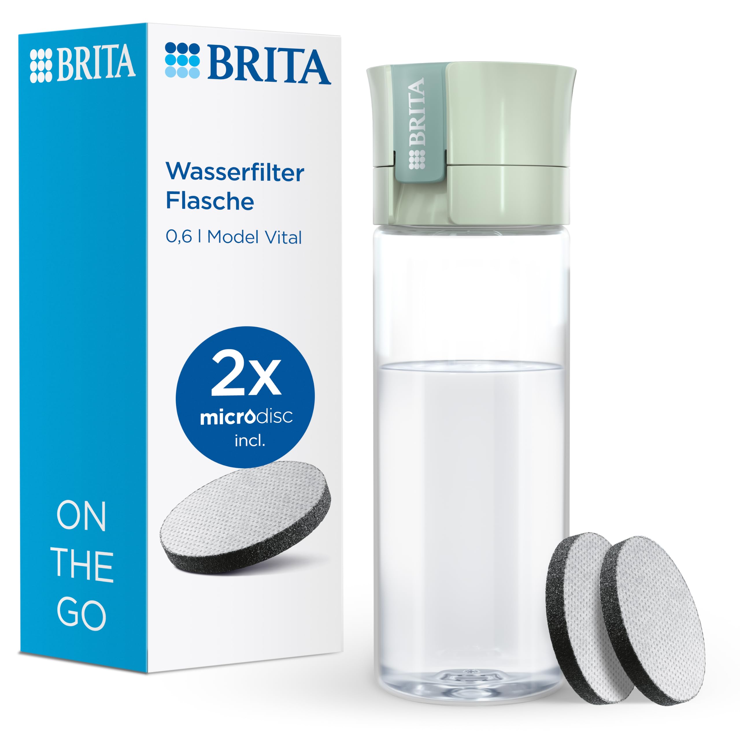 brita-wasserfilter-flasche-model-vital-600-ml-mit-2x-microdisc-filter image 1