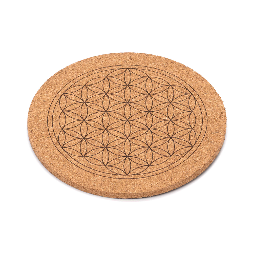 lotus-vita-untersetzer-13-5-cm-kork-f-r-wasserspender image 1
