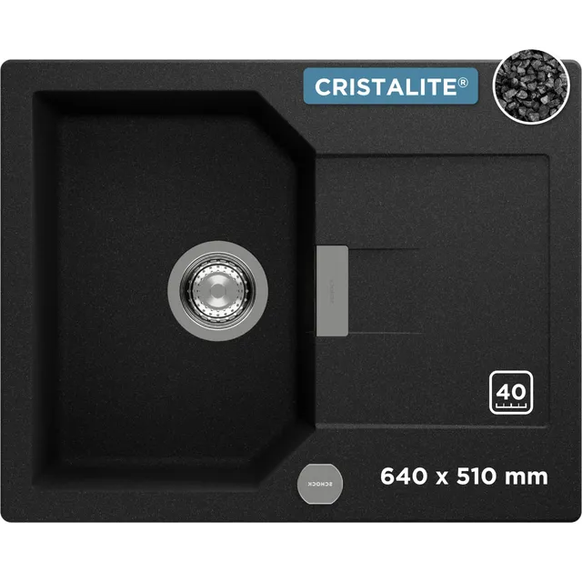 schock-manhattan-d-100xs-granitsp-le-mit-abtropffl-che-in-onyx-f-r-40-cm-untersc image 1