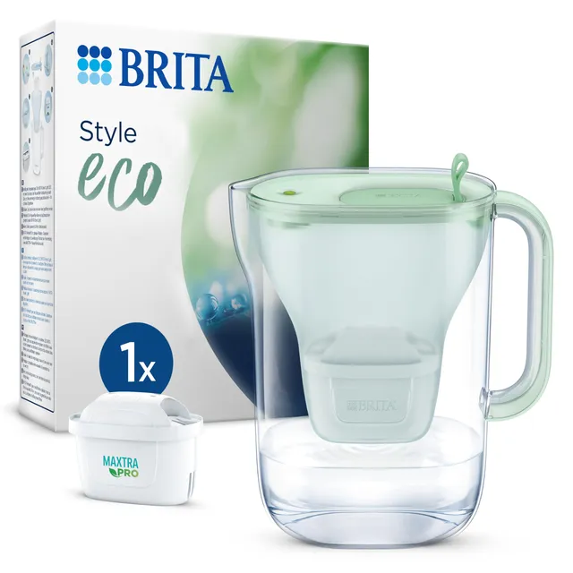 brita-style-eco-wasserfilter-kanne-hellgr-n-2-4-l-inkl-1x-maxtra-pro image 1