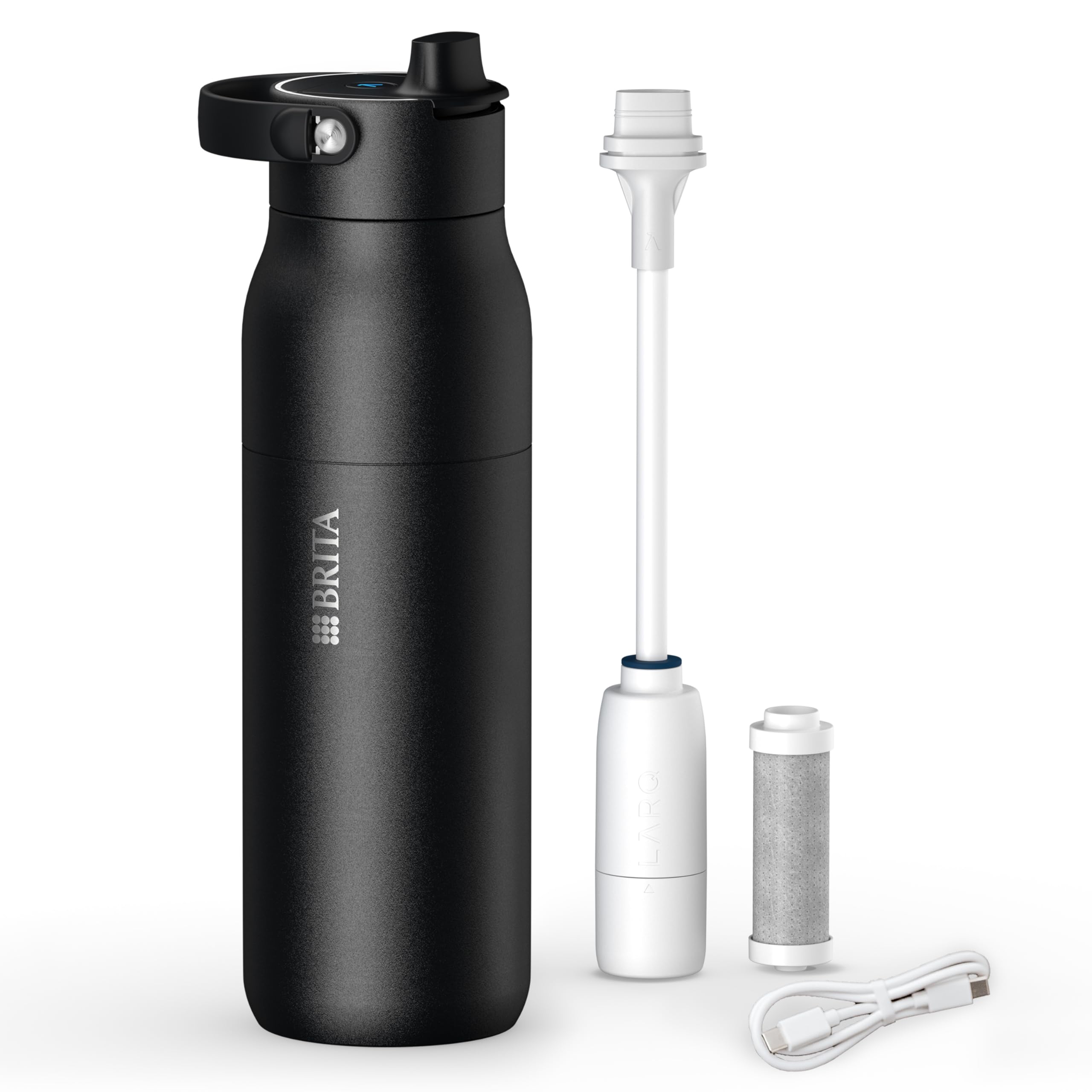 brita-larq-iq-digitale-edelstahl-trinkflasche-mit-wasserfilter-1000-ml-selbstrei image 1