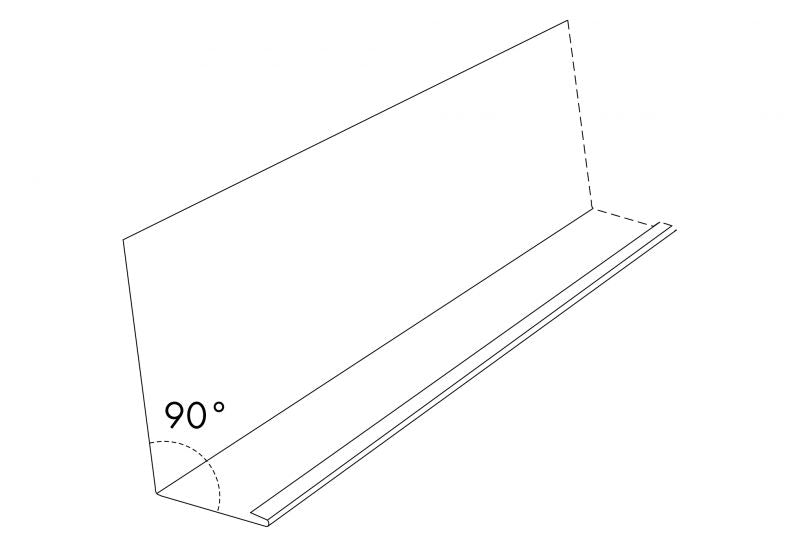 marley-ortgangblech-90-mit-rinne-aluminium-natur-140-100-x-1000-mm image 2