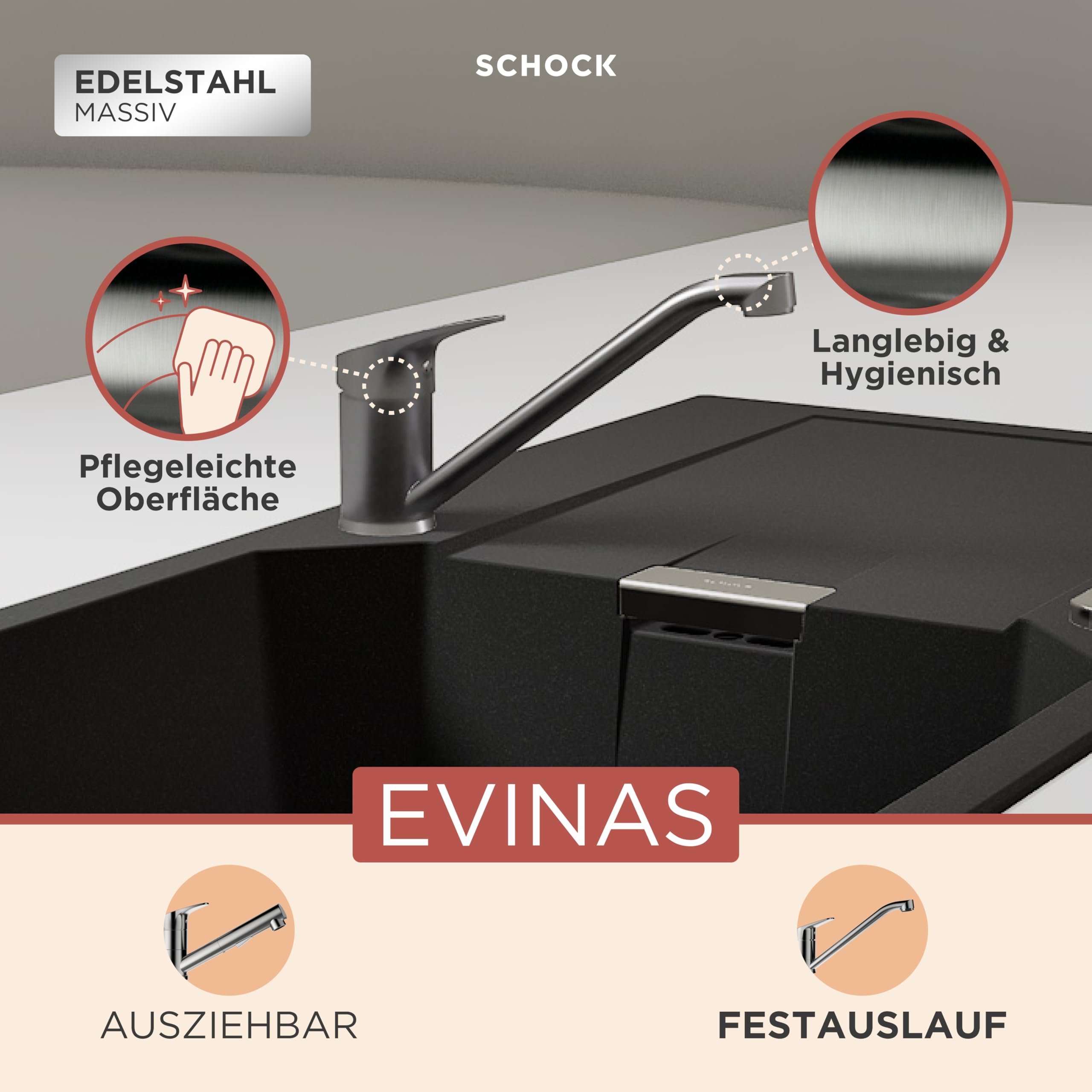 schock-evinas-k-chenarmatur-edelstahl-hochdruck-360-festauslauf image 2