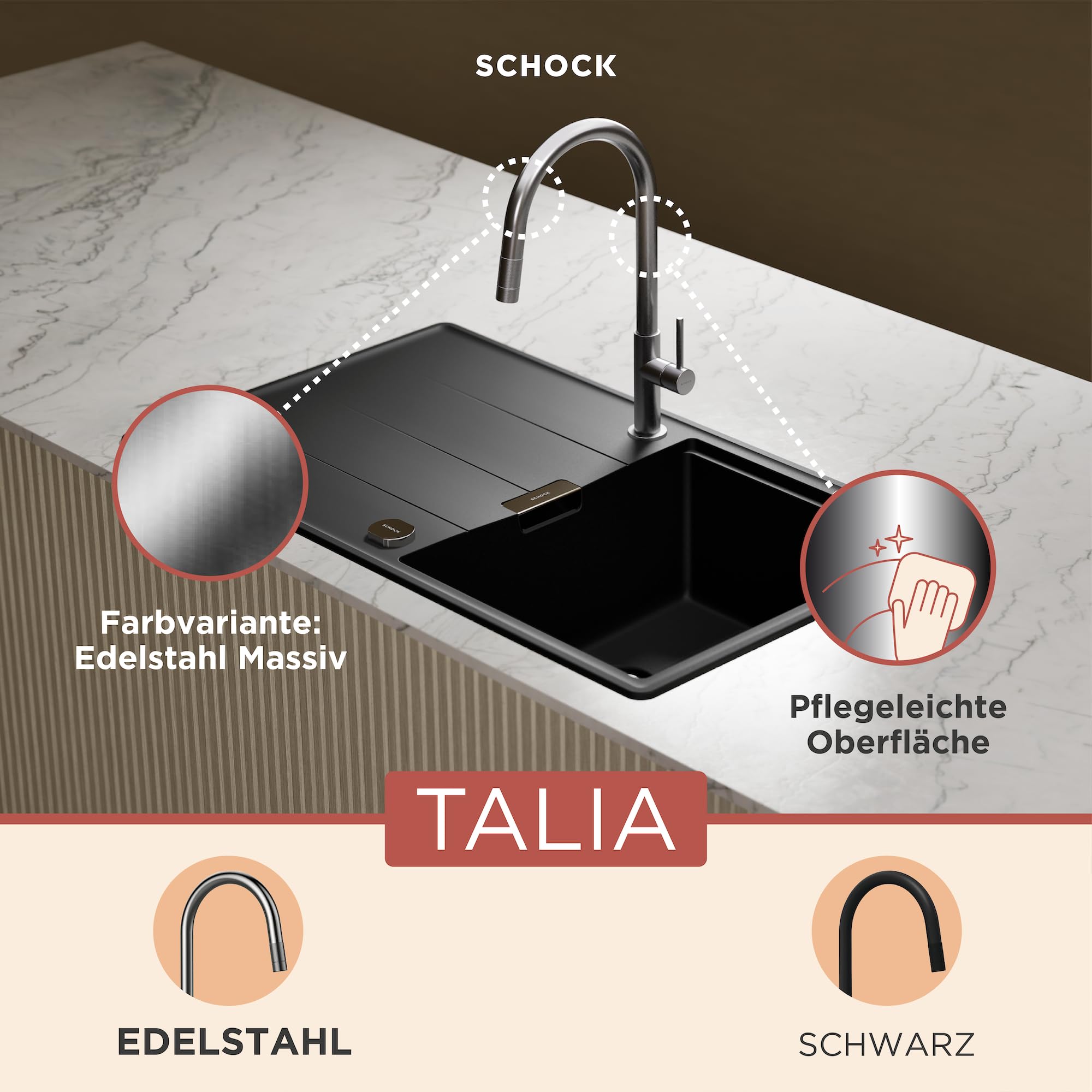 schock-talia-k-chenarmatur-edelstahl-massiv-mit-herausziehbarer-brause-hochdruck image 2