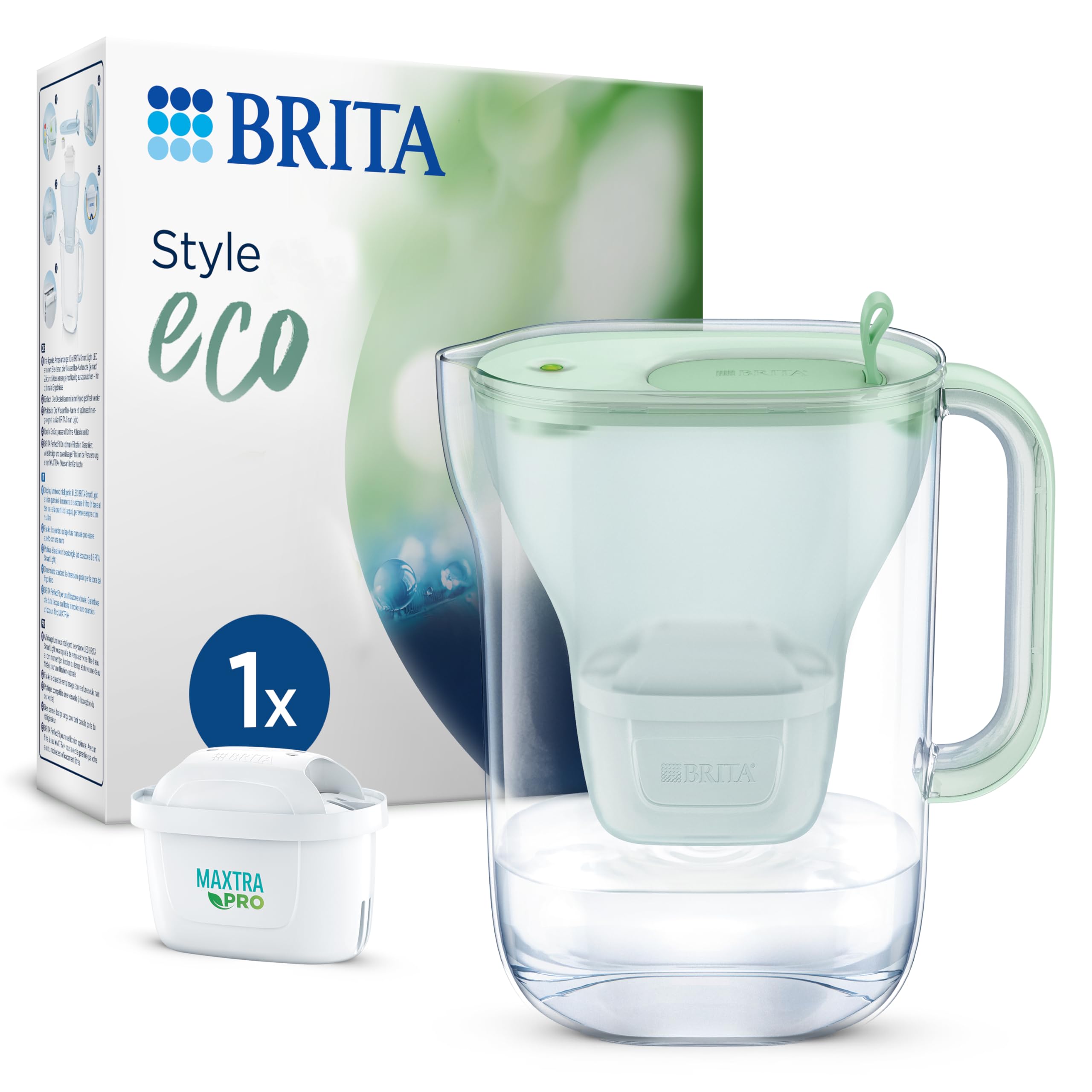 brita-style-eco-wasserfilter-kanne-hellgr-n-2-4-l-inkl-1x-maxtra-pro image 1