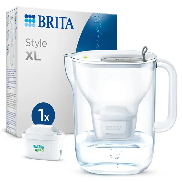brita-style-xl-wasserfilter-kanne-hellgrau-3-6-l-inkl-1x-maxtra-pro-all-in-1 image 1