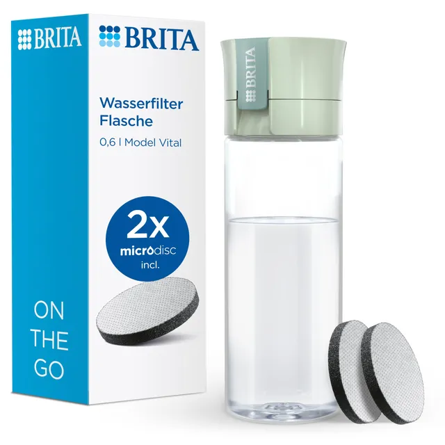 brita-wasserfilter-flasche-model-vital-600-ml-mit-2x-microdisc-filter image 1