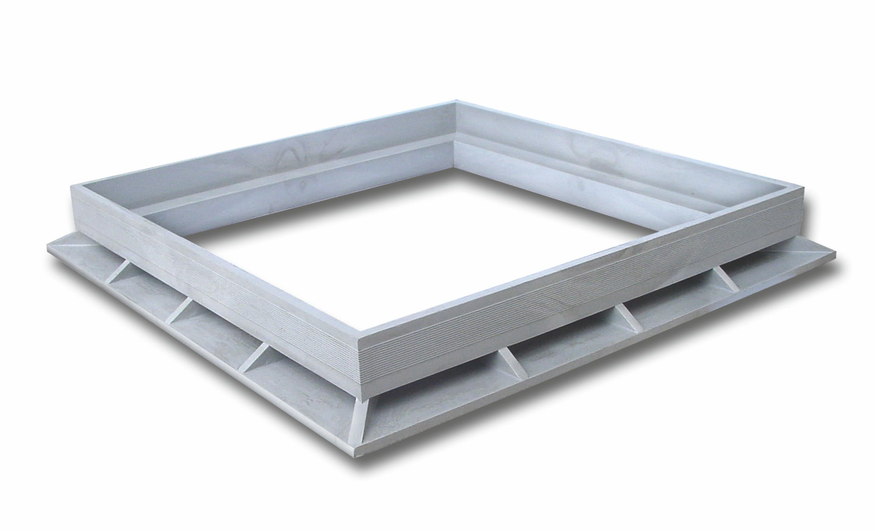 marley-rahmen-f-r-schachtdeckel-pvc-grau-ral-7035-f-r-betonsch-chte image 1