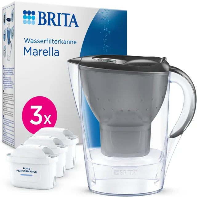 brita-marella-wasserfilter-kanne-maxtra-mit-3x-pure-performance-kartusche image 1