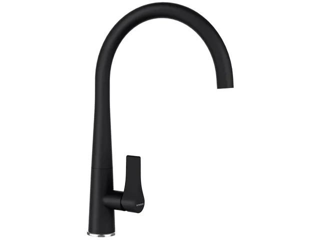 schock-gota-hochdruck-k-chenarmatur-schwarz-festauslauf image 1