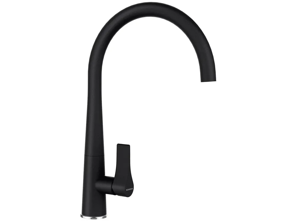 schock-gota-hochdruck-k-chenarmatur-schwarz-festauslauf image 1