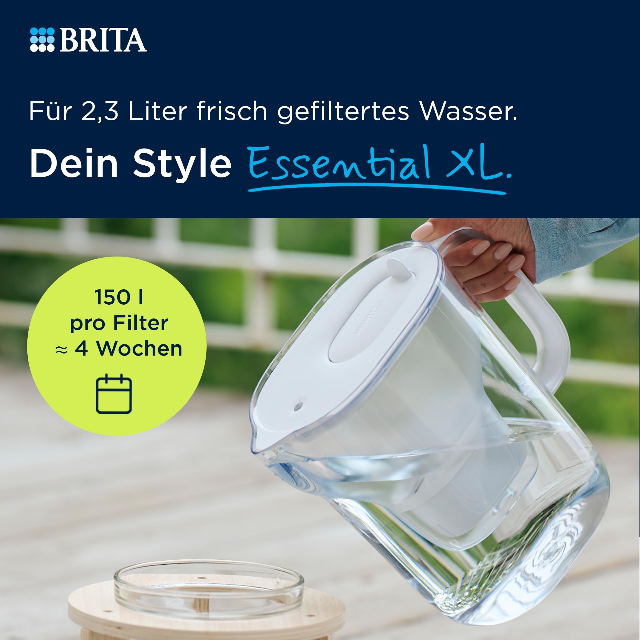 brita-style-essential-xl-wasserfilterkanne-3-6-l-inkl-1x-pure-performance-kartus image 2