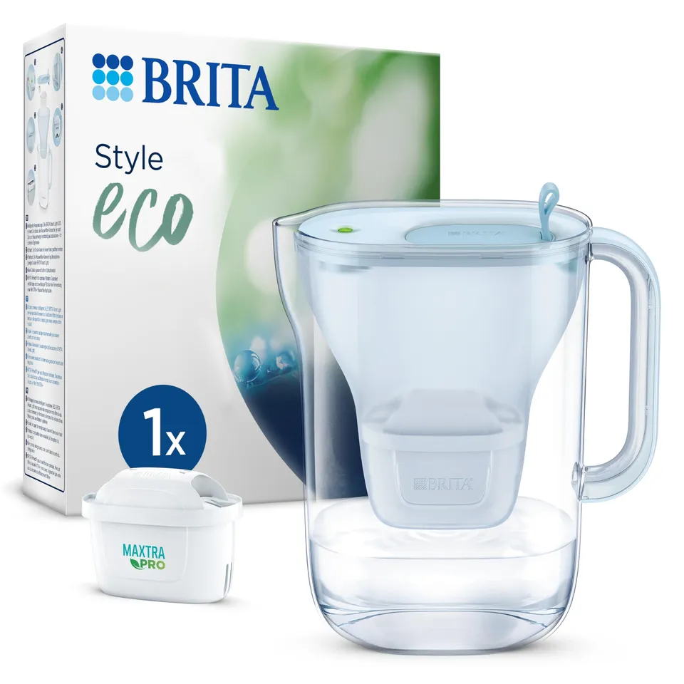 brita-style-eco-wasserfilter-kanne-2-4-l-gletscherblau-mit-maxtra-pro-pure-perfo image 1