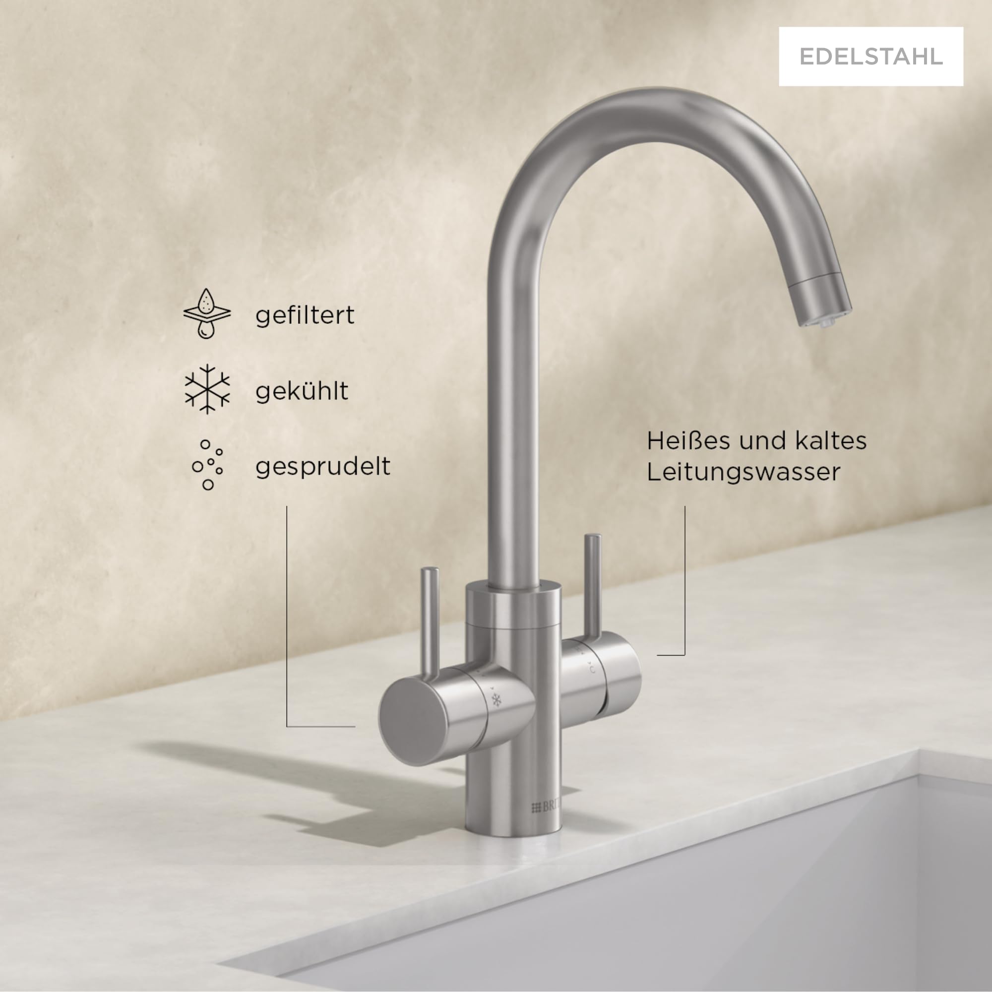 brita-yource-pro-select-k-chenarmatur-edelstahl-rund-wasserhahn-zum-filtern-k-hl image 2