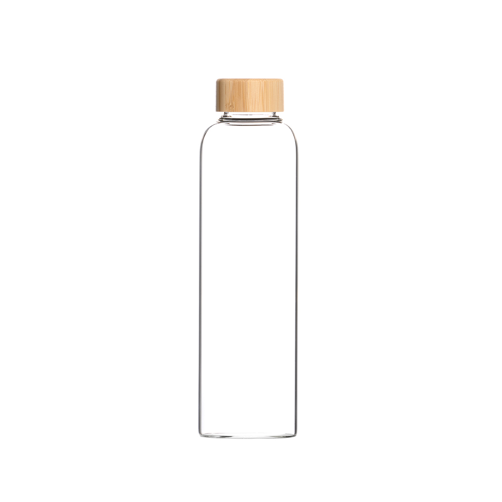 lotus-vita-glas-trinkflasche-mit-bambusdeckel-aus-borosilikatglas image 1