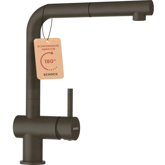 schock-epos-k-chenarmatur-bronze-hochdruck-mit-ausziehbarer-schlauchbrause image 1