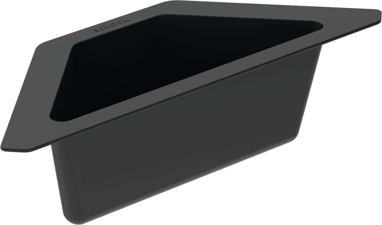 schock-eckschale-629733-schwarz-abtropfschale-resteschale-aus-kunststoff-f-r-sch image 1