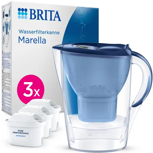 brita-marella-wasserfilter-kanne-maxtra-mit-3x-pure-performance-kartusche-2 image 1