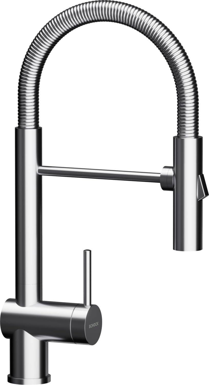 schock-sina-edelstahl-k-chenarmatur-hochdruck-mit-ausziehbarem-brauseauslauf image 1