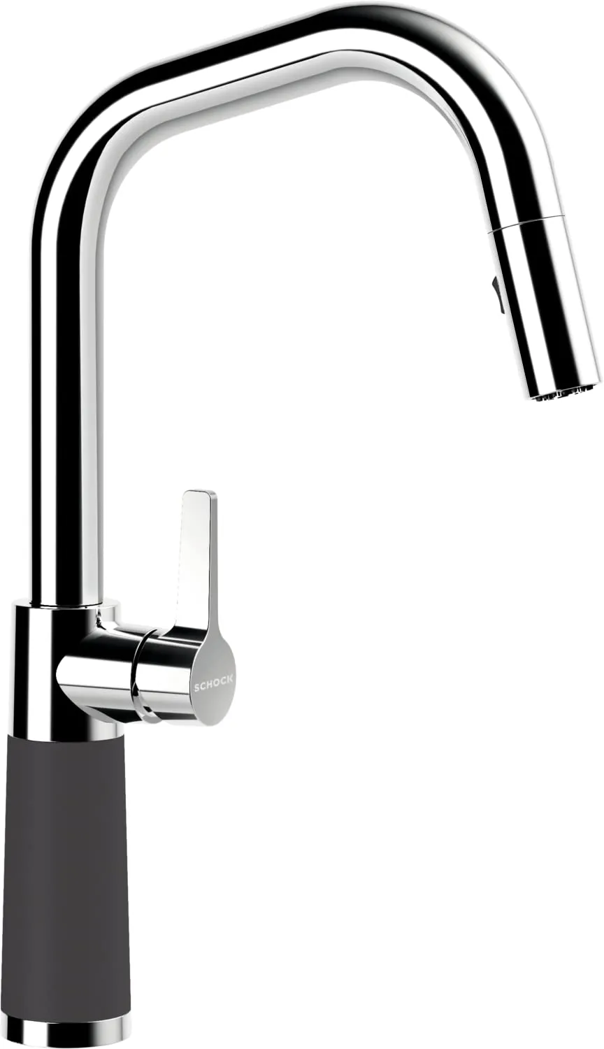 schock-sc-530-k-chenarmatur-dusk-grau-cristadur-mit-ausziehbarer-schlauchbrause- image 1