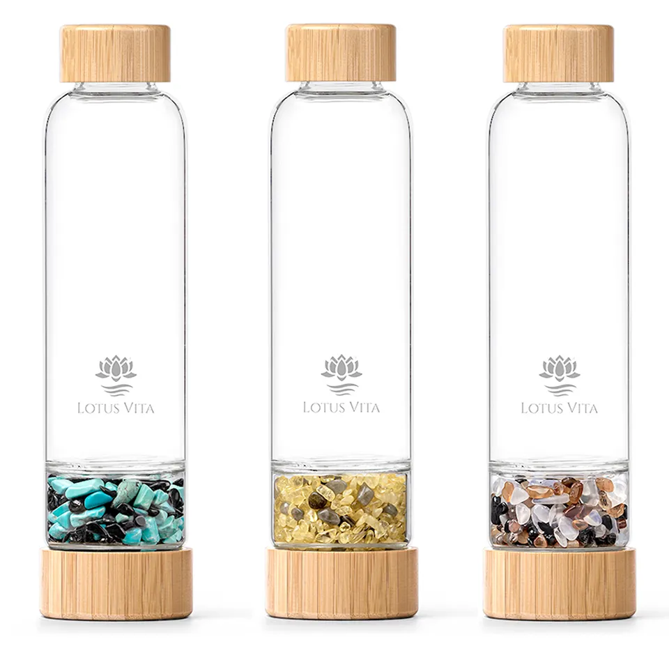 lotus-vita-kristallsteinflasche-spezial-edition-450ml-80ml-inkl-edelsteine image 1