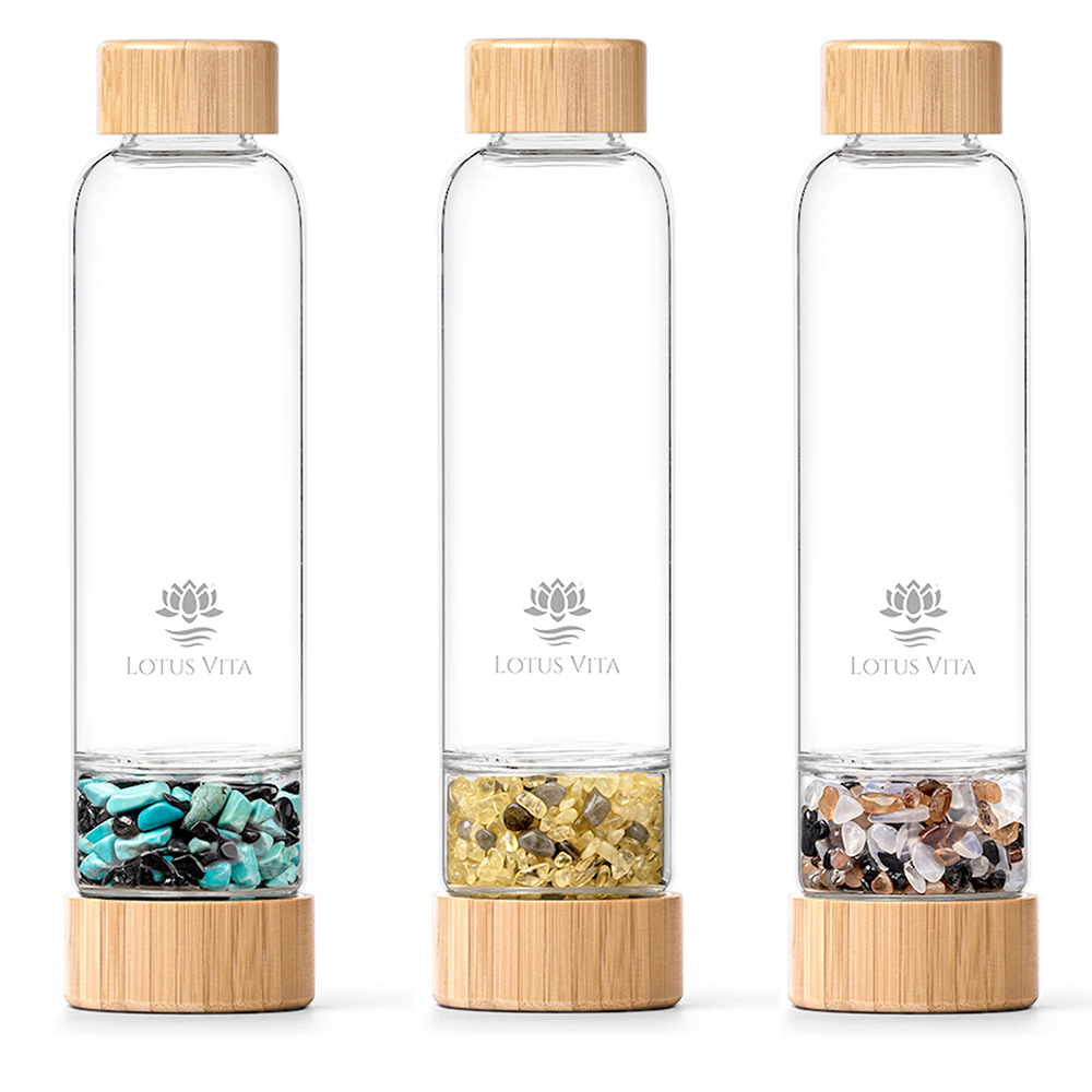 lotus-vita-kristallsteinflasche-spezial-edition-450ml-80ml-inkl-edelsteine image 1